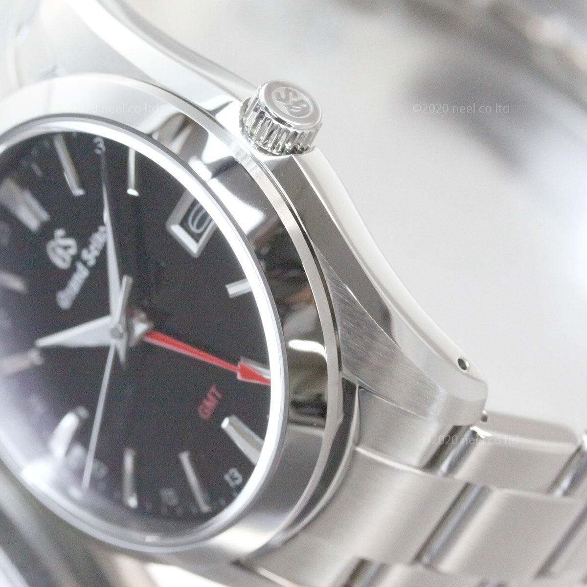 グランドセイコー 9Fクオーツ GMT メンズ 腕時計 SBGN013 ブラック メタルベルト カレンダー スクリューバック 9F86【正規品】【36回無金利ローン】