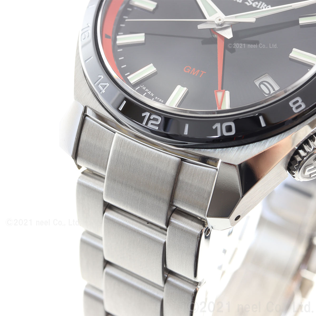 【36回分割手数料無料！】グランドセイコー 9F クオーツ GMT SBGN019 メンズ 腕時計 強化耐磁 ブラック GRAND SEIKO 9F86