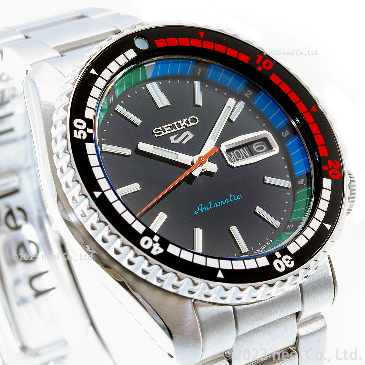 【レトロなデザイン】セイコー5 メンズ腕時計 ホワイト 自動巻き ヴィンテージ