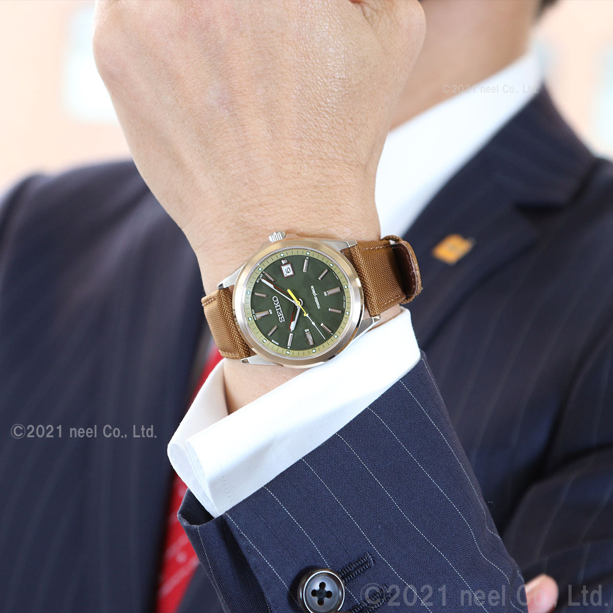 【新品】セイコー SEIKO 腕時計 メンズ SBTM314 セイコーセレクションマスターピース 流通限定モデル master-piece Limited Edition 電波ソーラー（7B72） カーキxブラウン アナログ表示