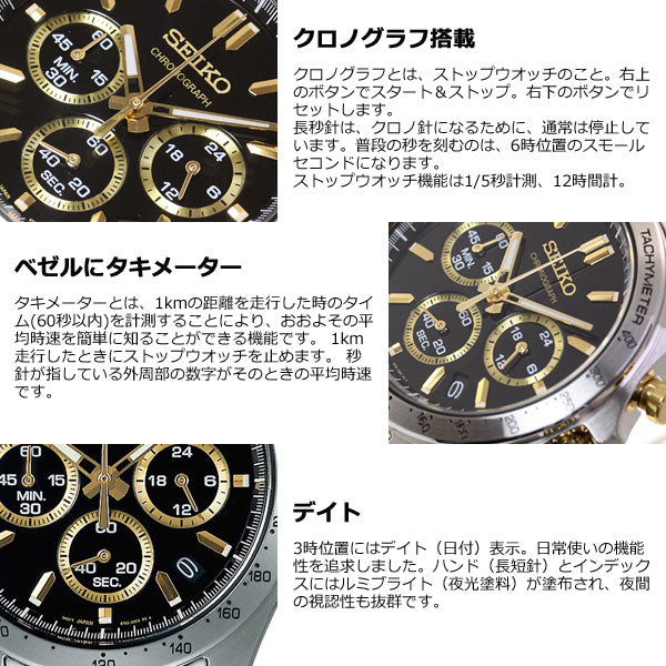 【腕時計】セイコースピリットSBTR015クロノグラフ