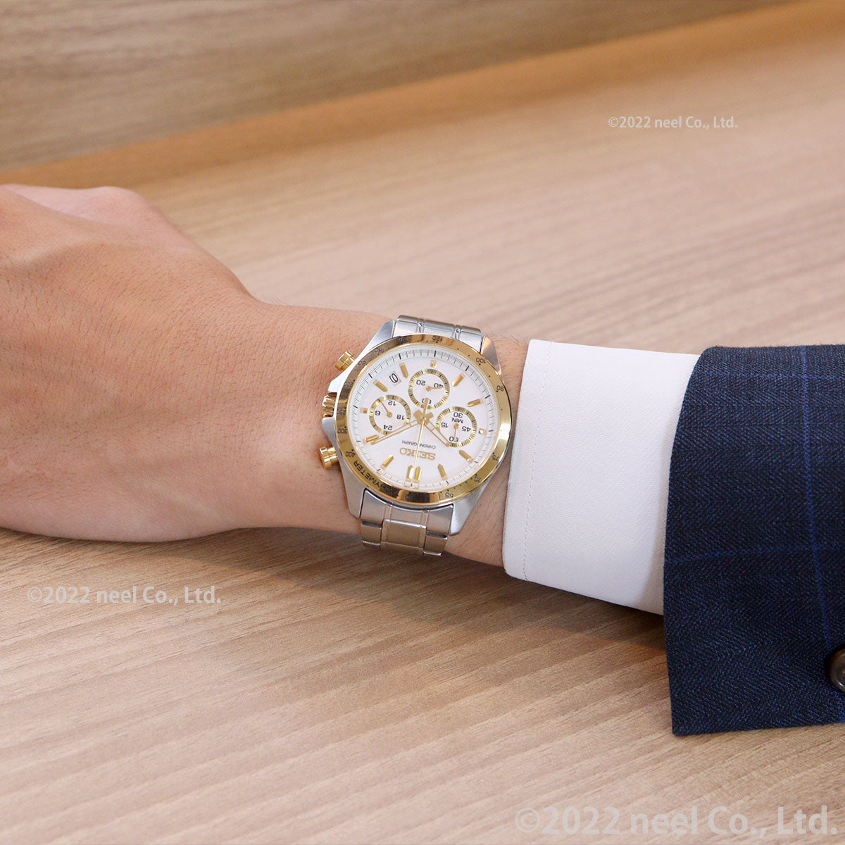 セイコーSEIKO セレクション SELECTION 腕時計 メンズ クロノグラ-