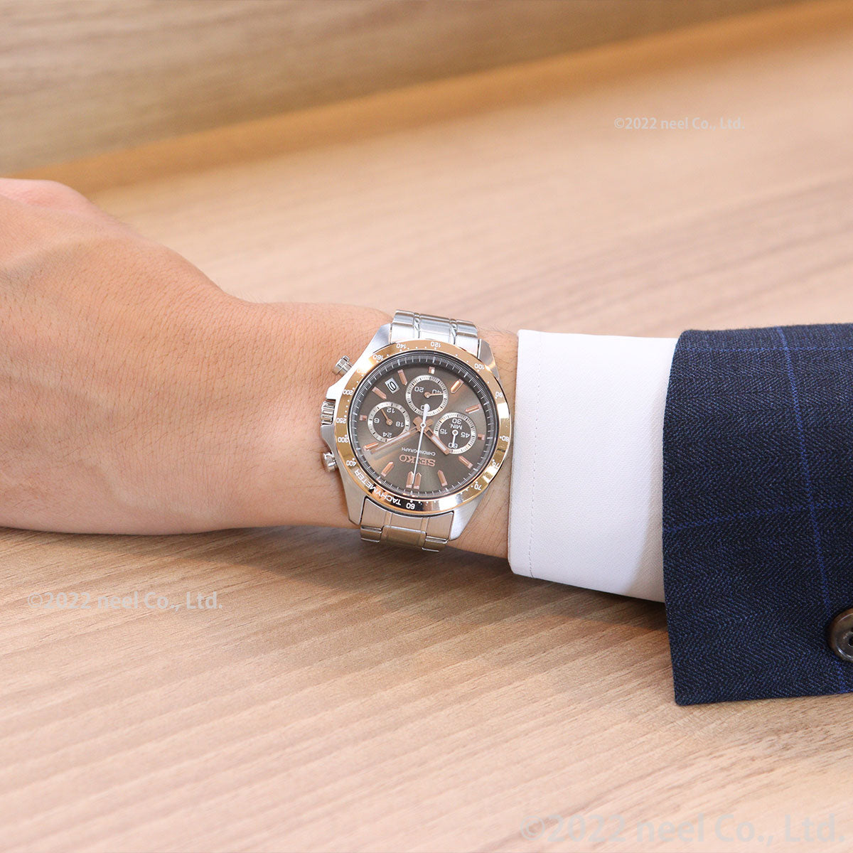 セイコー セレクション  腕時計 クロノグラフ SEIKO SELECTION24時針つき