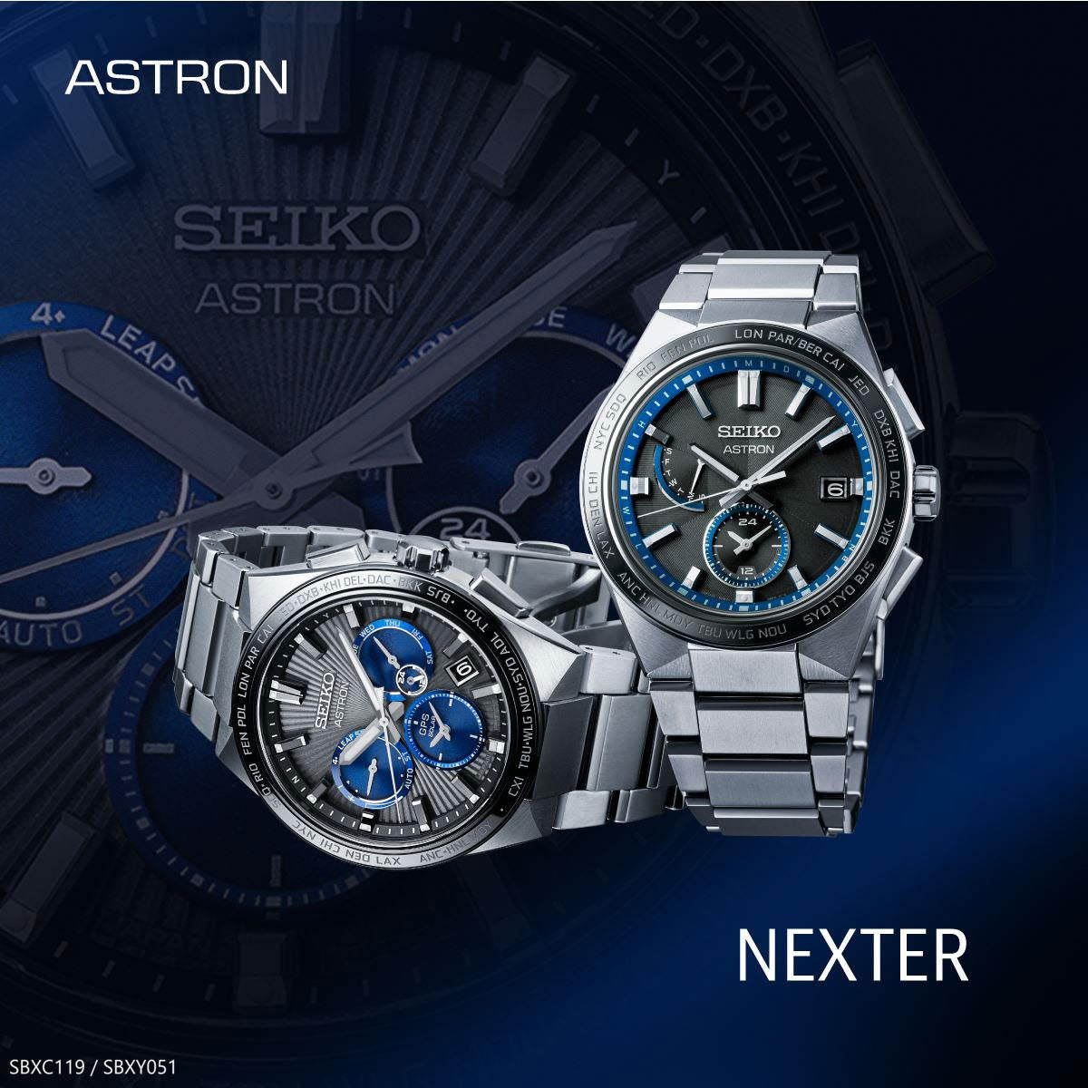 セイコー SEIKO 腕時計 メンズ SBXY051 アストロン ネクスター ソーラー 電波 ASTRON NEXTER 2nd Collection ソーラー電波 電波ソーラー（8B63） ネイビーxシルバー アナログ表示