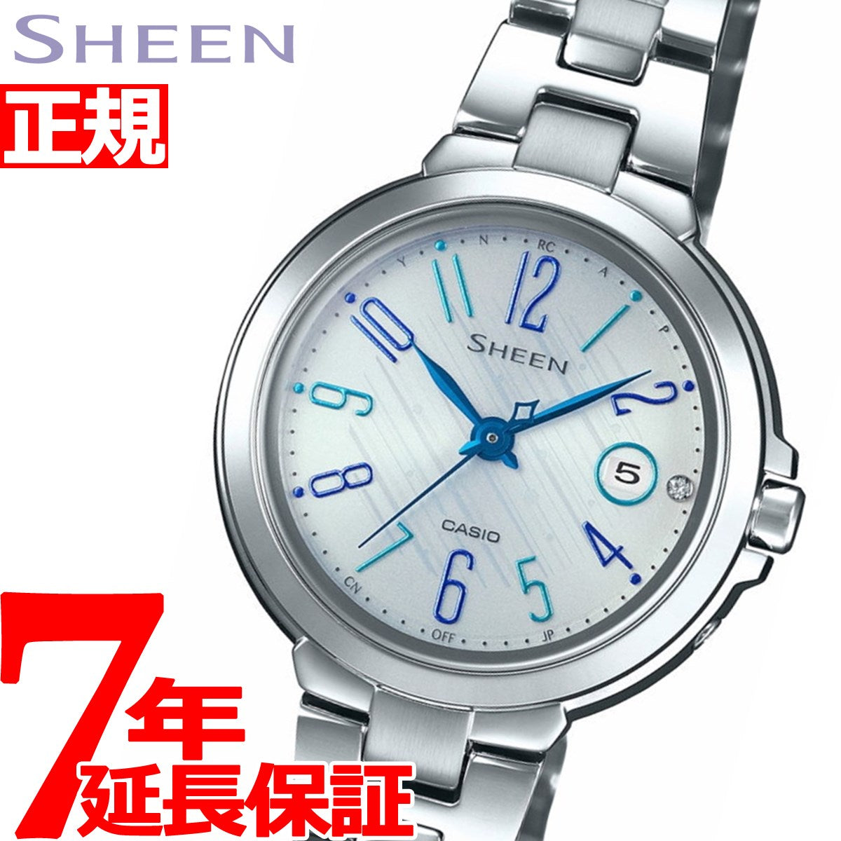 カシオ シーン CASIO SHEEN 電波 ソーラー 電波時計 腕時計 レディース SHW-5100D-7AJF