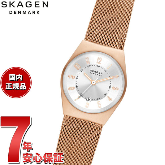 スカーゲン SKAGEN 腕時計 レディース GRENEN LILLE グレネン リレ SKW3035 三針デイト ローズゴールド ステンレス メッシュ