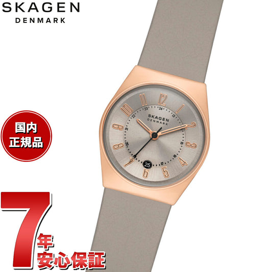 スカーゲン SKAGEN 腕時計 レディース GRENEN LILLE グレネン リレ SKW3052 三針デイト グレーストーン エコレザー