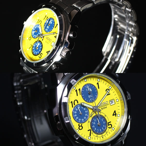 セイコー逆輸入 SEIKO 腕時計 クロノグラフ SND409【クオーツ】【レア】【W30608】【正規品】