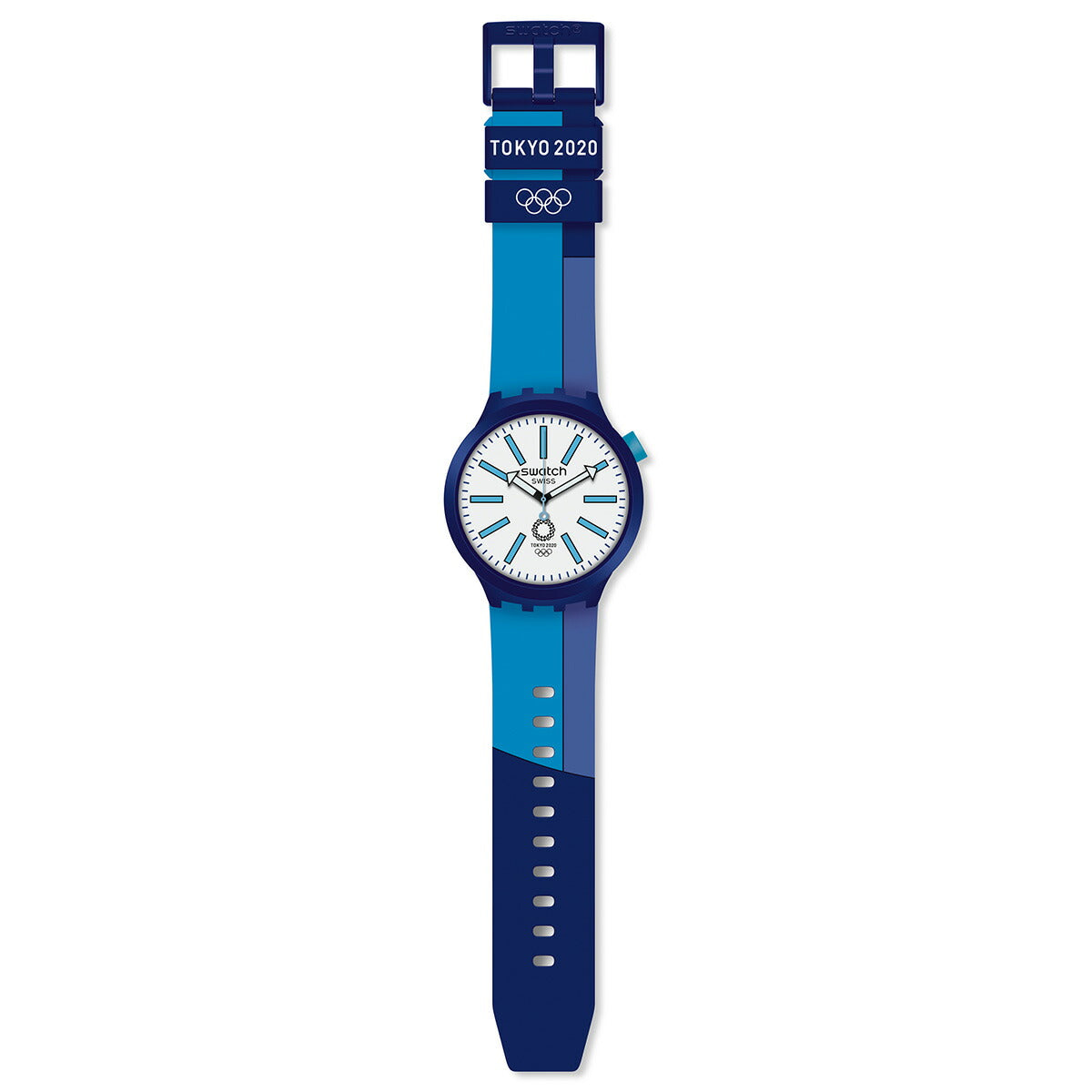 swatch スウォッチ 腕時計 メンズ レディース TOKYO 2020 オリジナルズ ビックボールド BB・アイ・ブルー Originals Big Bold BB AI BLUE SO27Z100