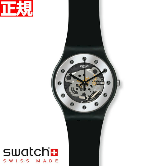 swatch スウォッチ 腕時計 メンズ レディース オリジナルズ ニュージェント シルバー・グラム Originals New Gent SILVER GLAM SO29B109