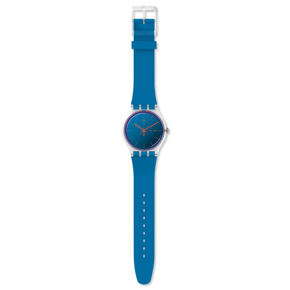 swatch スウォッチ 腕時計 メンズ レディース オリジナルズ ニュージェント ポーラブルー Originals New Gent POLABLUE SO29K702