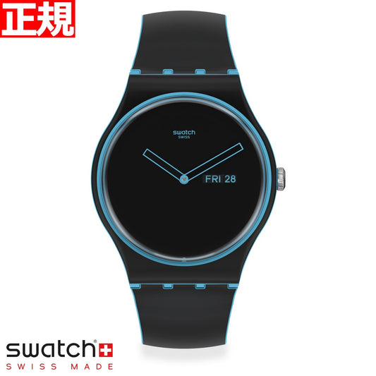 swatchスウォッチ腕時計メンズレディースオリジナルズブラックNEWGENTMINIMALLINEBLUEMONTHLYDROPSSO29S701【2022新作】