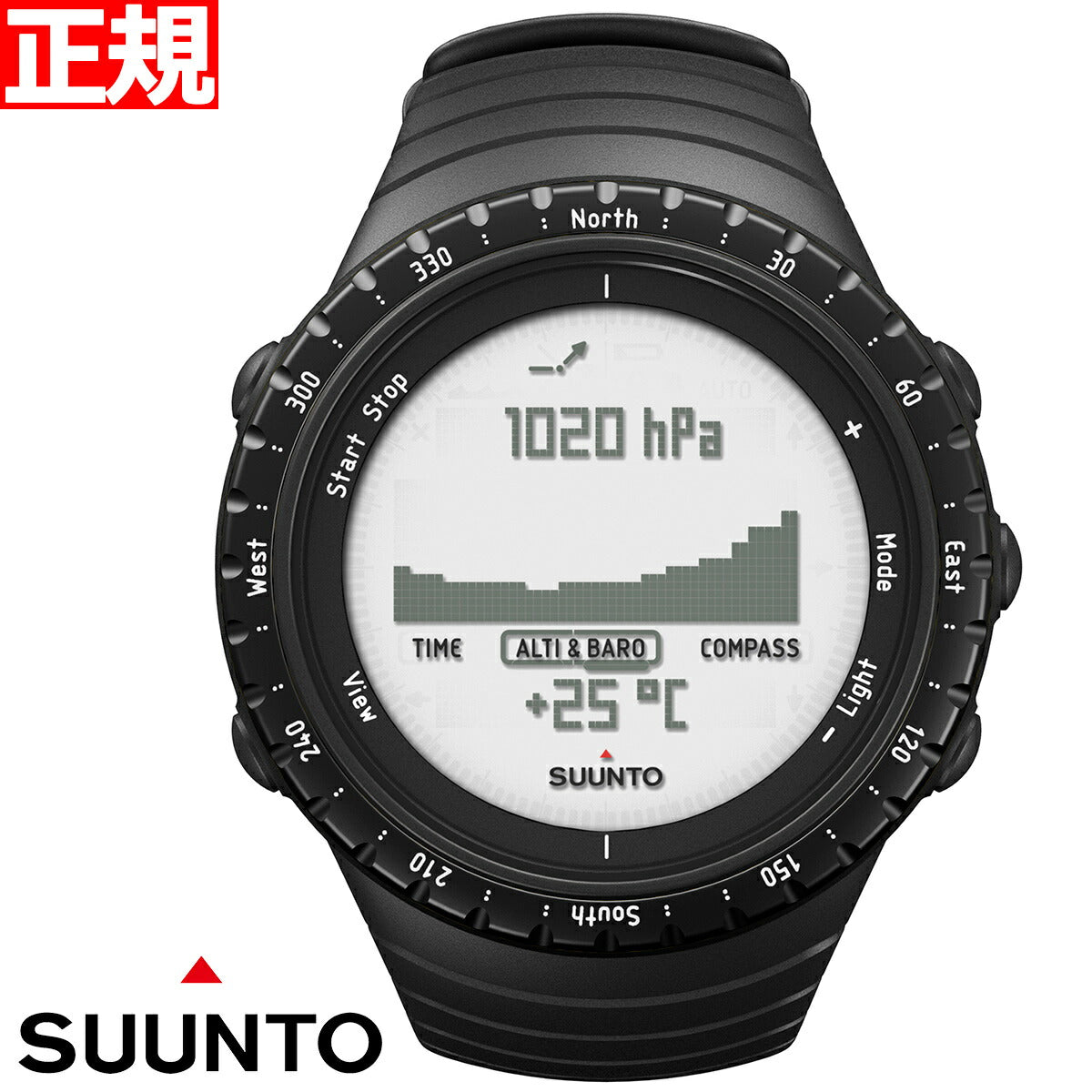 スント コア SUUNTO CORE 腕時計 レギュラーブラック REGULAR BLACK アウトドアウォッチ SS014809000