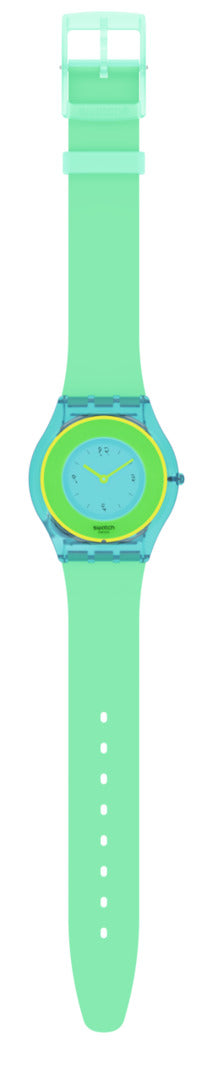 swatch X SUPRIYA LELE スウォッチ 腕時計 SS08Z100 レディース オリジナルズ スプリヤ・レレ ハラ・グリーン ライトブルー グリーン HARA GREEN 01