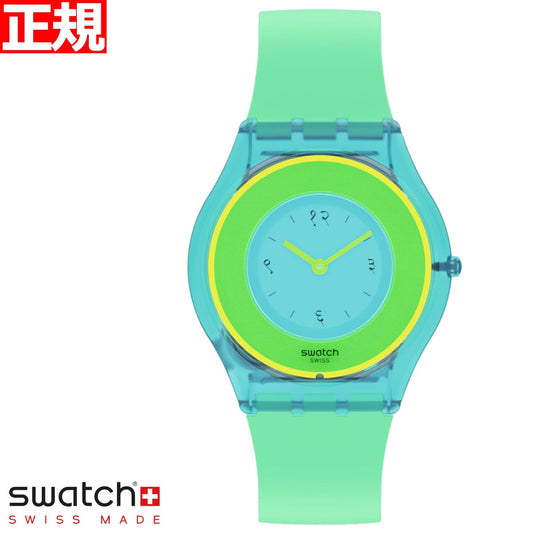 swatch X SUPRIYA LELE スウォッチ 腕時計 SS08Z100 レディース オリジナルズ スプリヤ・レレ ハラ・グリーン ライトブルー グリーン HARA GREEN 01