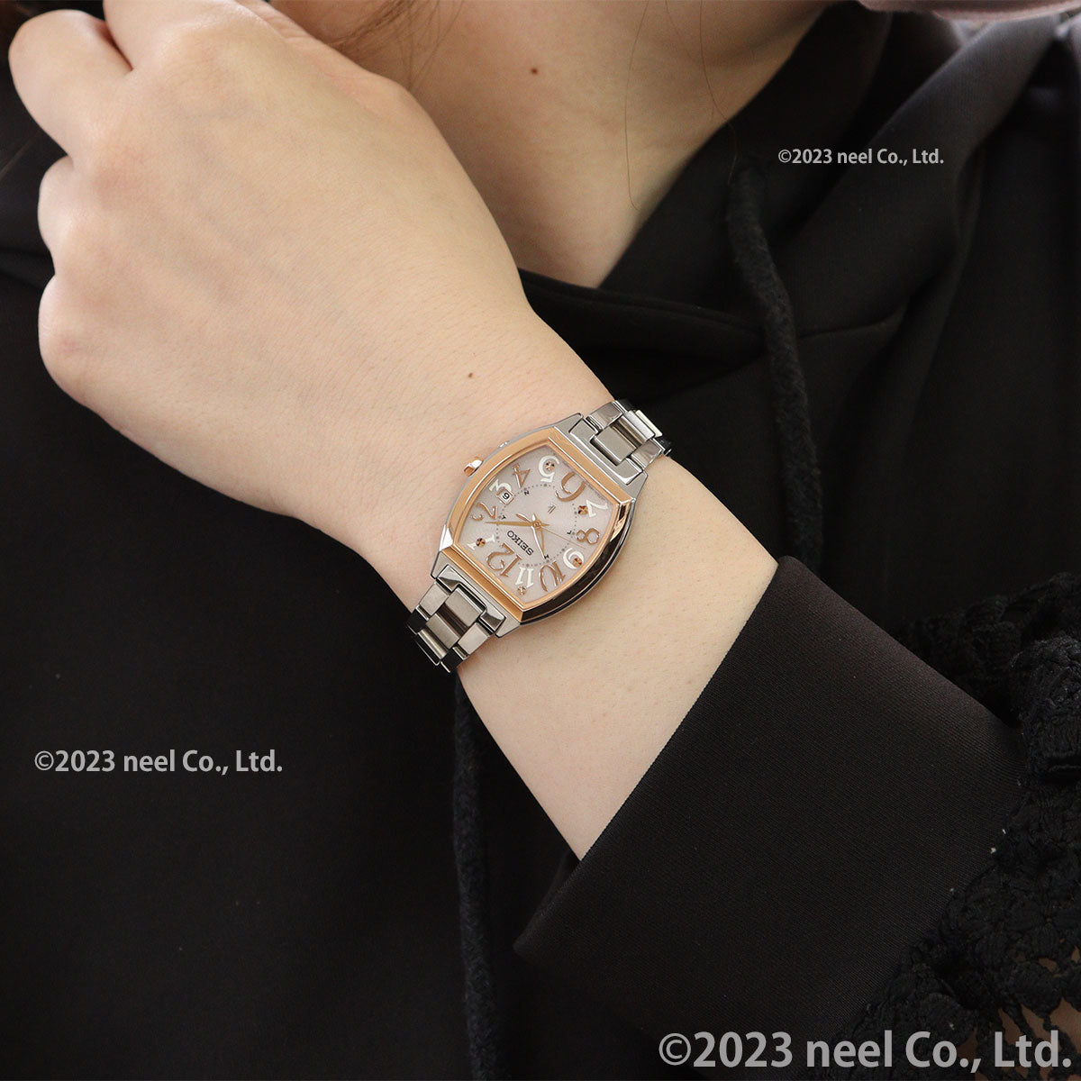 セイコー ルキア SEIKO LUKIA 電波 ソーラー SSVW214 腕時計 レディース Standard Collection トノー型