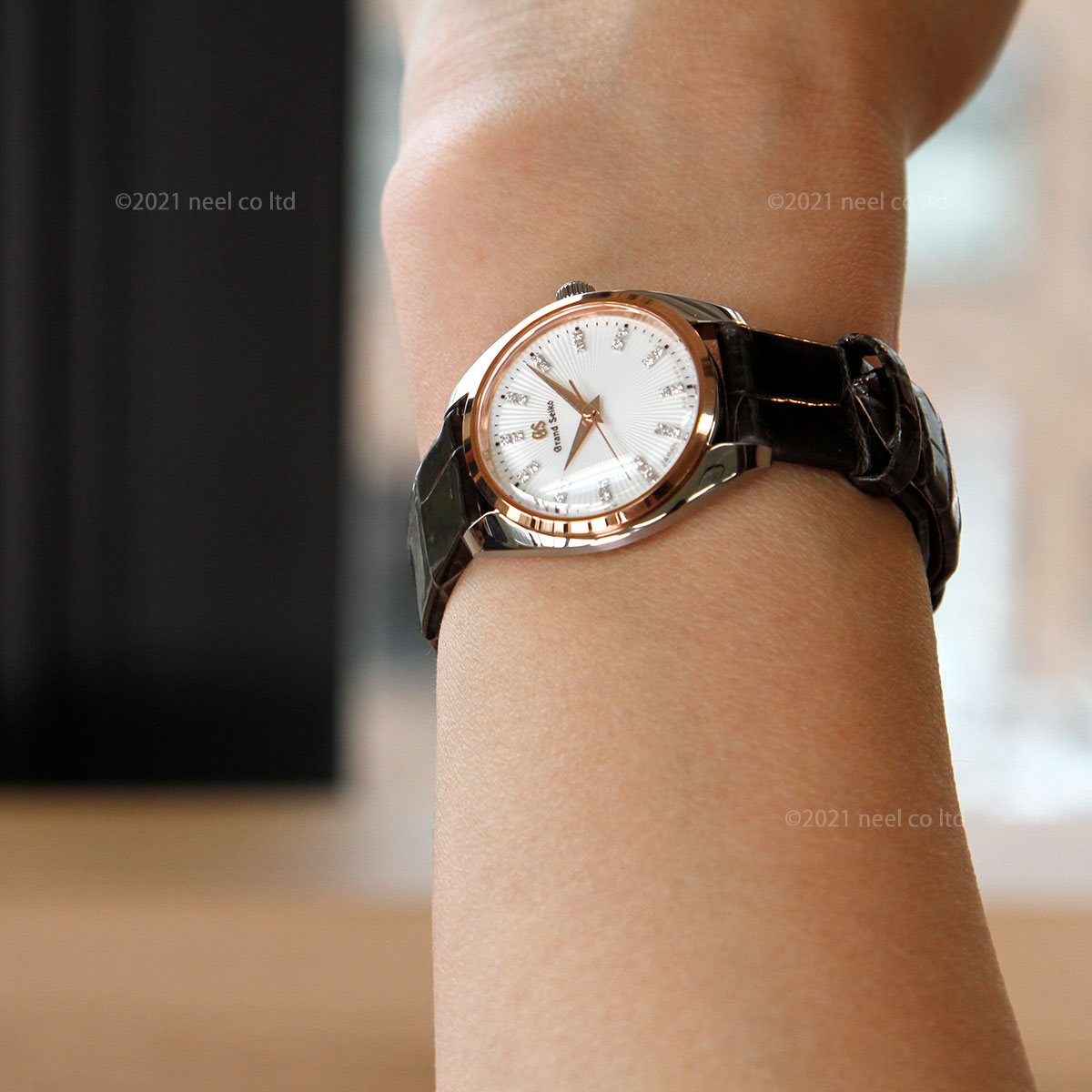 【36回分割手数料無料！】グランドセイコー GRAND SEIKO 腕時計 革ベルト ペアモデル レディース エレガンス Elegance Collection STGF350【正規品】