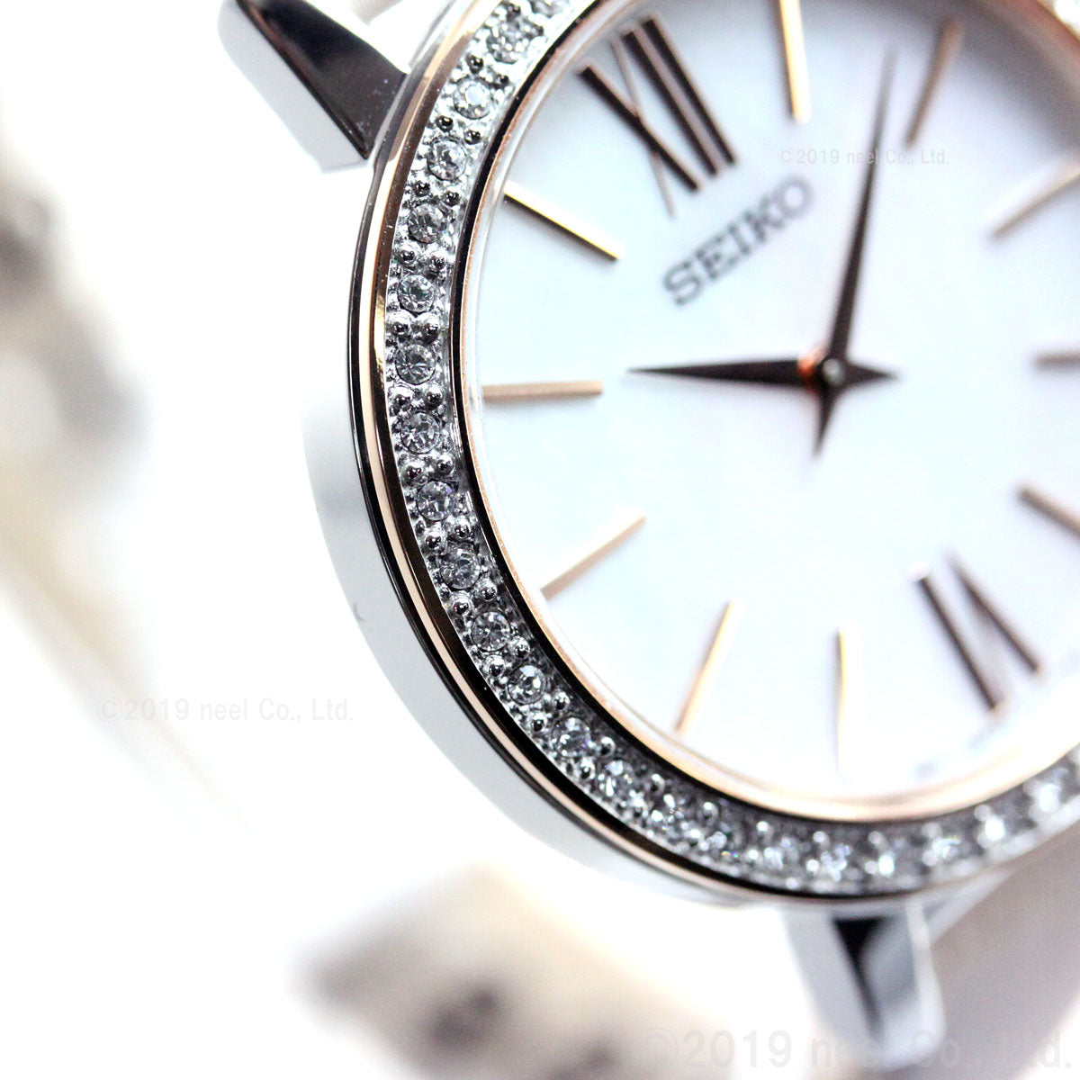 セイコー SEIKO 腕時計 レディース STPR074 セイコーセレクションナノ・ユニバース 流通限定モデル nano・universe Special Edition ソーラー（V115/日本製） ホワイトシェルxベージュ アナログ表示