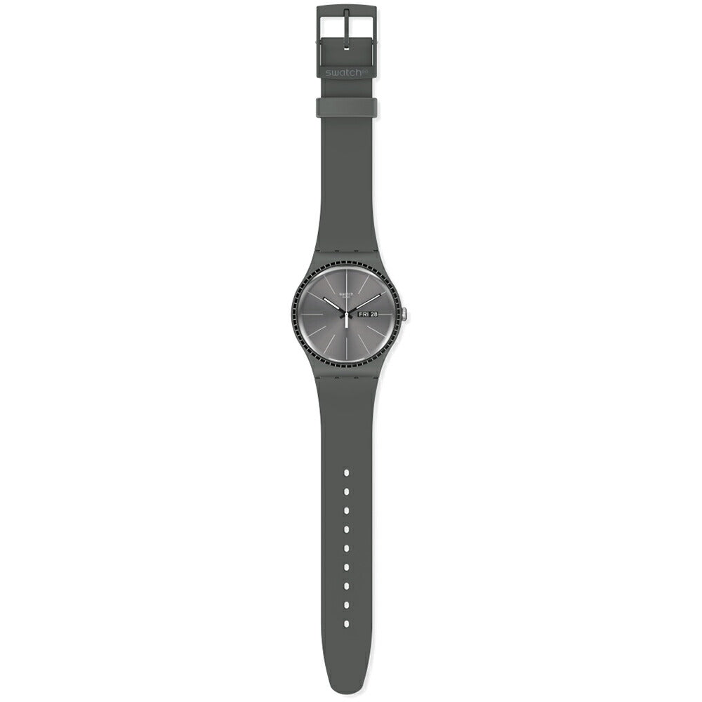 swatch スウォッチ 腕時計 メンズ レディース オリジナルズ ニュージェント グレイ・レイルズ Originals New Gent GREY RAILS SUOM709