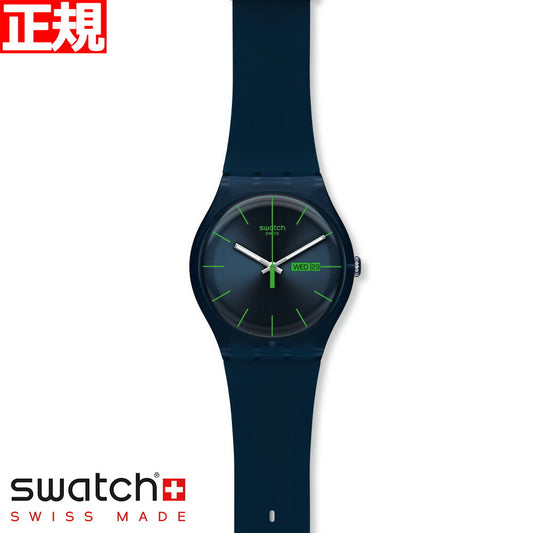 swatch スウォッチ 腕時計 メンズ レディース オリジナルズ ニュージェント ブルー・レーベル Originals New Gent BLUE REBEL SUON700