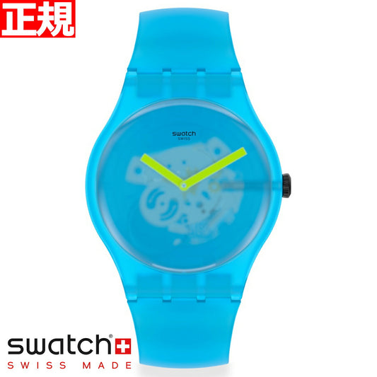 swatch スウォッチ 腕時計 メンズ レディース オリジナルズ ニュージェント オーシャン・ブラー Originals New Gent OCEAN BLUR SUOS112