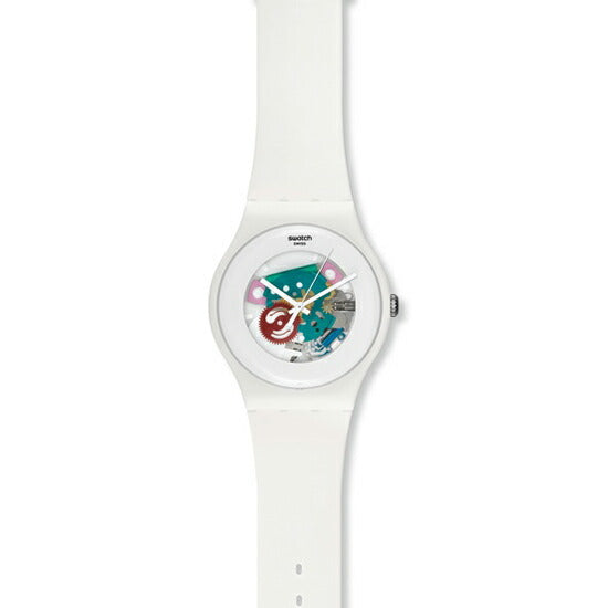 swatch スウォッチ 腕時計 メンズ レディース オリジナルズ ニュージェント ホワイトラッカード Originals New Gent WHITE LACQUERED SUOW100