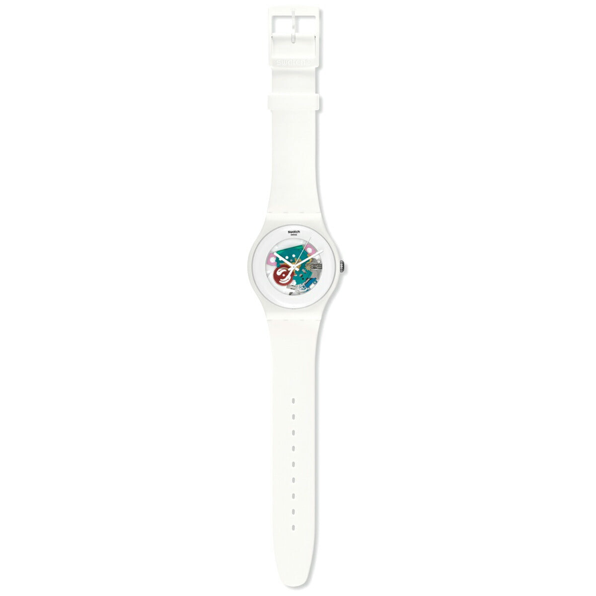 swatch スウォッチ 腕時計 メンズ レディース オリジナルズ ニュージェント ホワイトラッカード Originals New Gent WHITE LACQUERED SUOW100