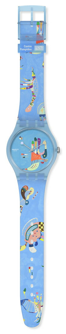swatch スウォッチ 腕時計 メンズ レディース オリジナルズ アートコラボ NEW GENT BLUE SKY BY VASSILY KANDINSKY SWATCH X CENTRE POMPIDOU SUOZ342