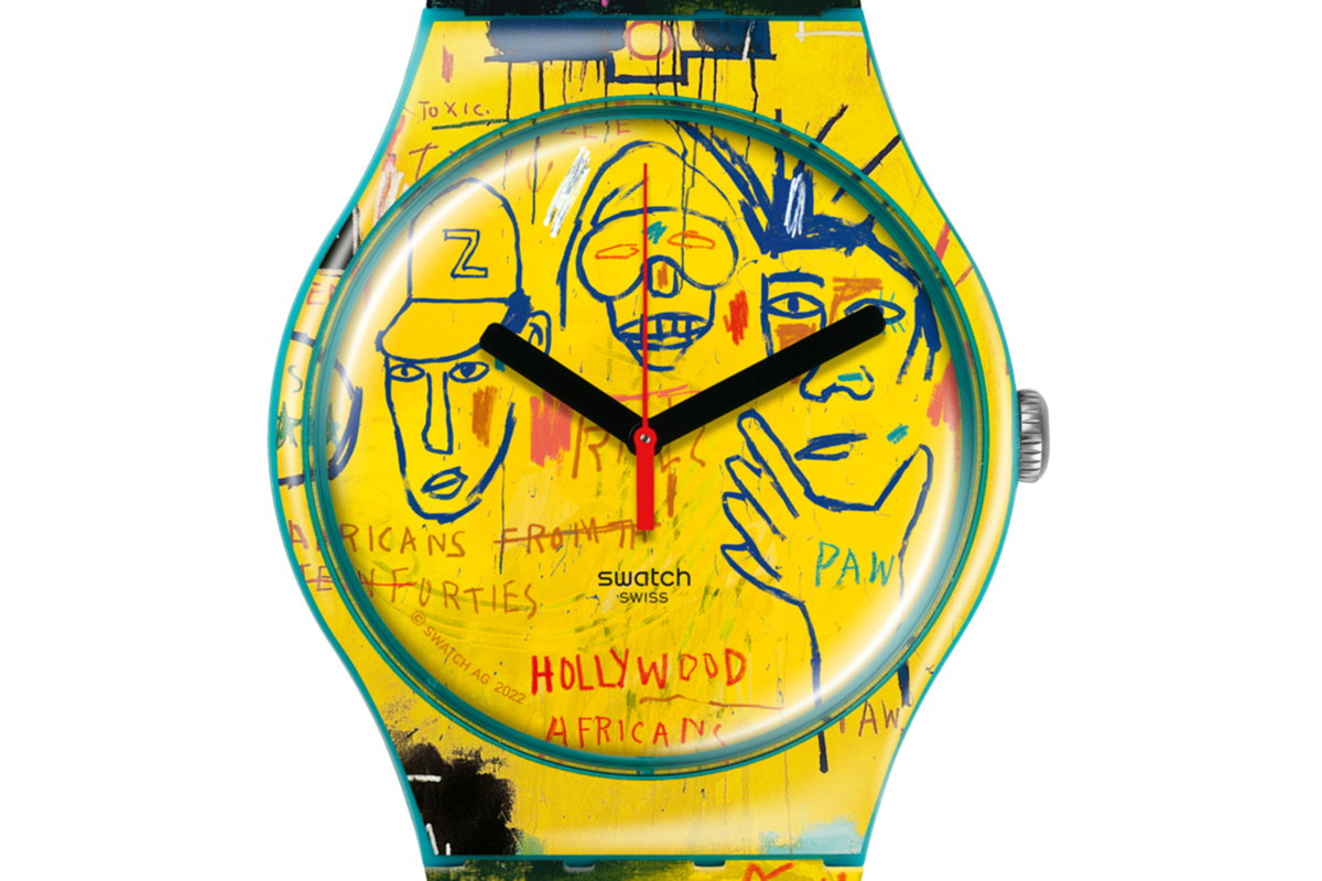 swatch スウォッチ HOLLYWOOD AFRICANS BY JM BASQUIAT ハリウッド・アフリカン 腕時計 SUOZ354 Swatch Art Journey