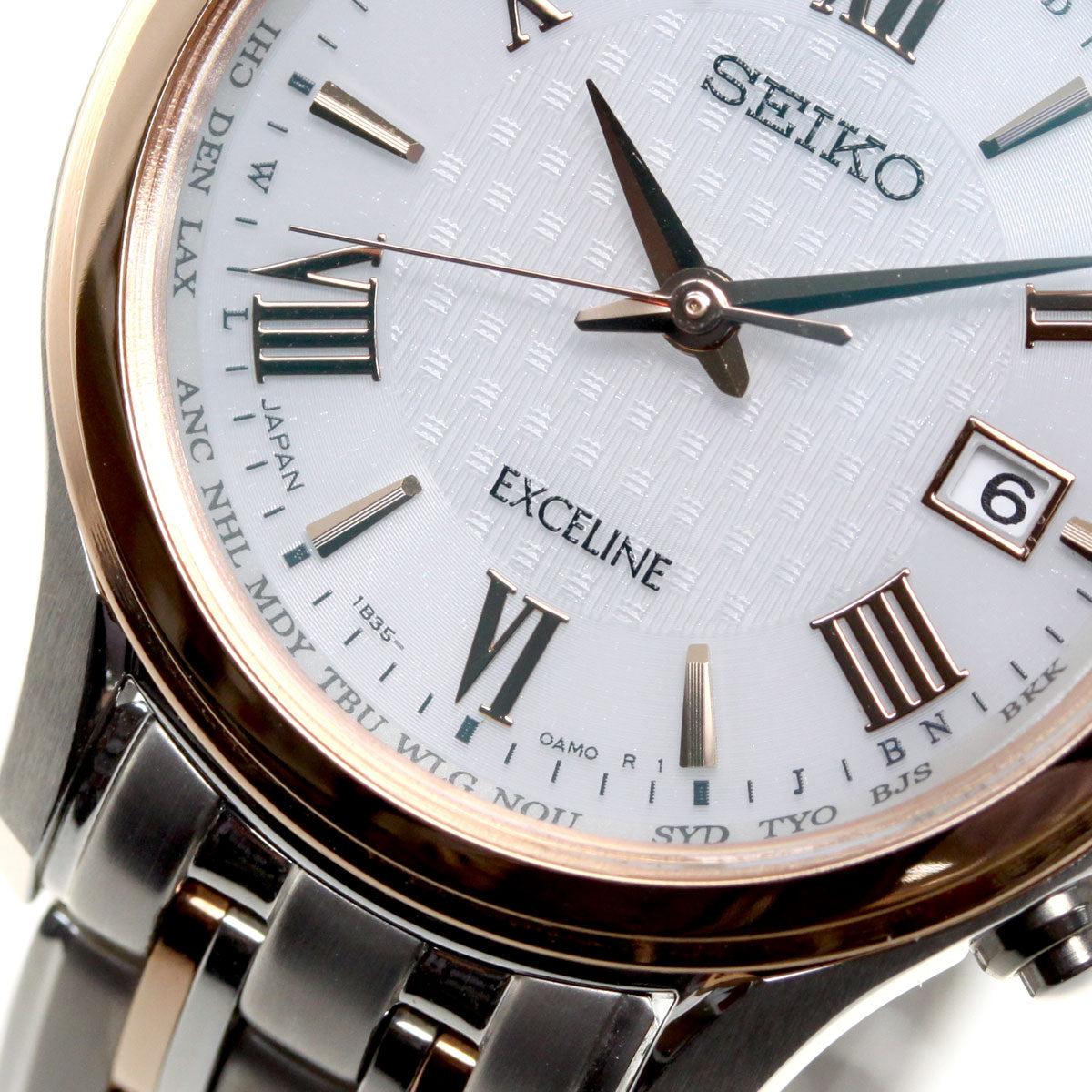 セイコー エクセリーヌ SEIKO EXCELINE 電波 ソーラー 電波時計 腕時計 レディース ペアウオッチ SWCW162