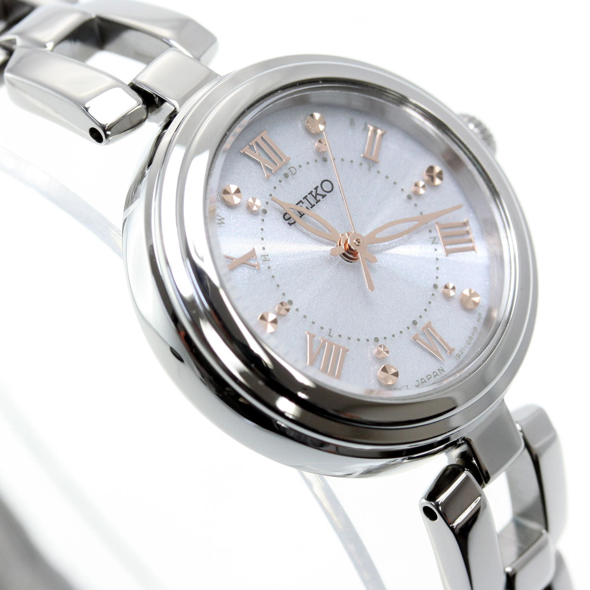 セイコー SEIKO 腕時計 レディース SWFH089 セイコーセレクション ブレスレット 電波ソーラー（1B21/日本製） シルバーxシルバー アナログ表示