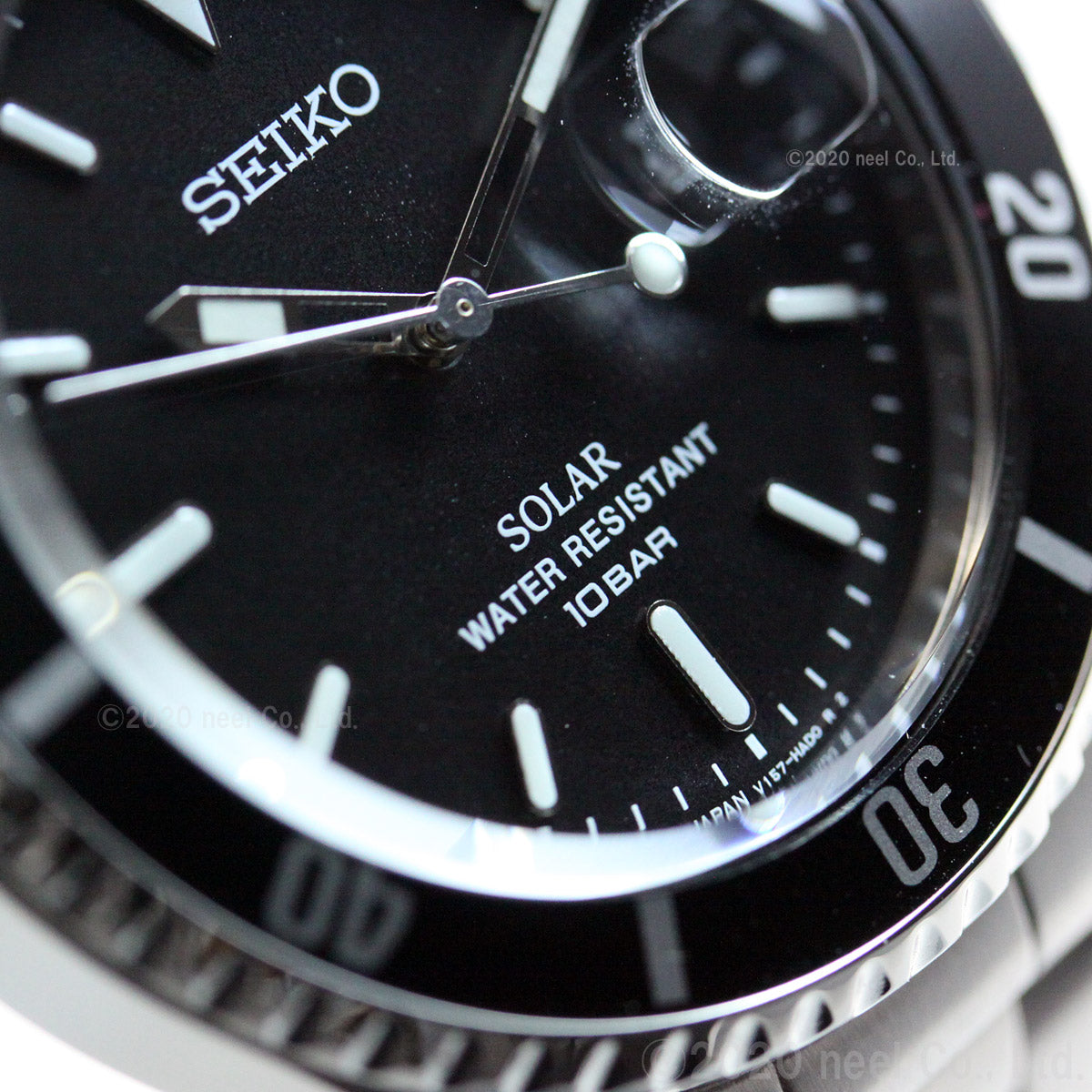 美品SEIKO SOLAR SZEV011 ソーラー腕時計 ブラック