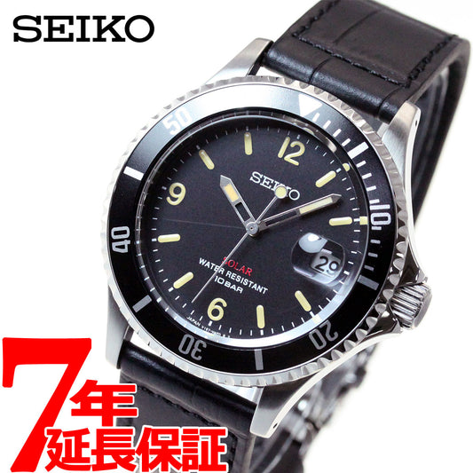 セイコー ソーラー SEIKO SOLAR ショップ限定モデル ヴィンテージデザイン 腕時計 メンズ SZEV013