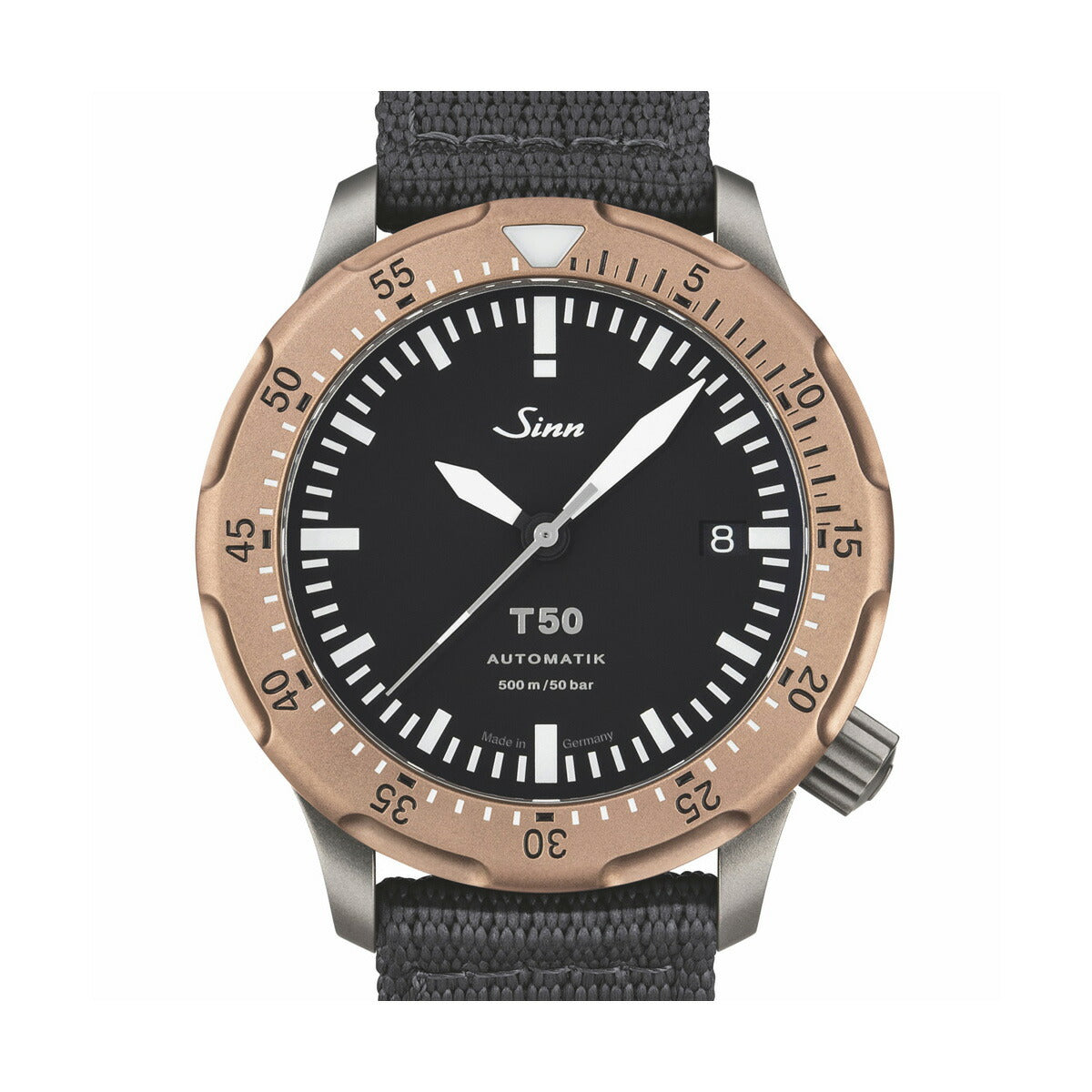 【60回分割手数料無料！】Sinn ジン T50.GBDR 自動巻き 腕時計 メンズ Diving Watches ダイバーズウォッチ テキスタイルストラップ ドイツ製