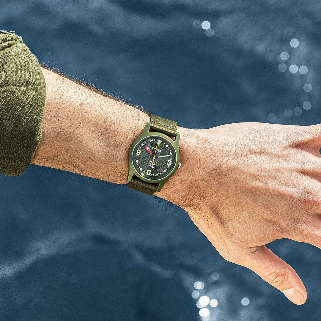 トリワ TRIWA 腕時計 メンズ レディース TIME FOR OCEAN PLASTIC SEAWEED TFO101-CL150912