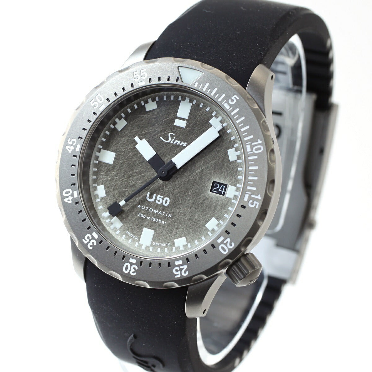 Sinn ジン U50.DS 自動巻き メンズ Diving Watches ダイバーズウォッチ シリコンストラップ 限定モデル ブラック  ドイツ製【60回無金利ローン】
