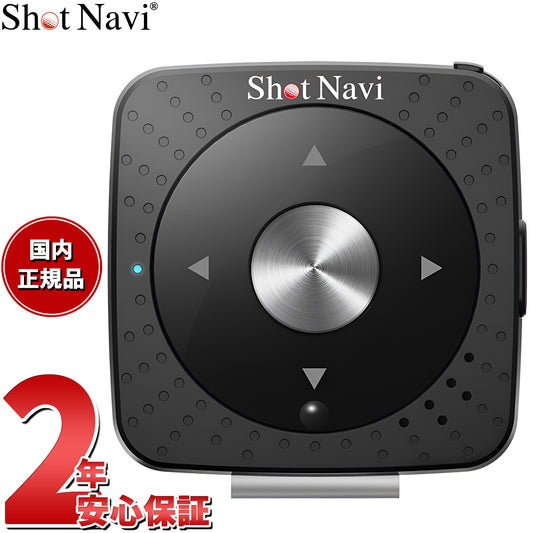 ショットナビ Shot Navi V2 ブラック ボイス型 音声型 GPS ゴルフナビ 距離測定器 距離計測器 超軽量 小型