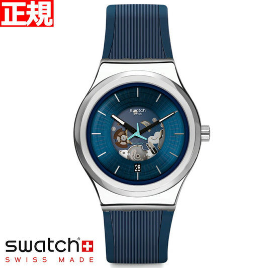 swatch スウォッチ 腕時計 メンズ レディース アイロニー システム51 ブルーラング Irony Sistem51 BLURANG 自動巻き YIS430