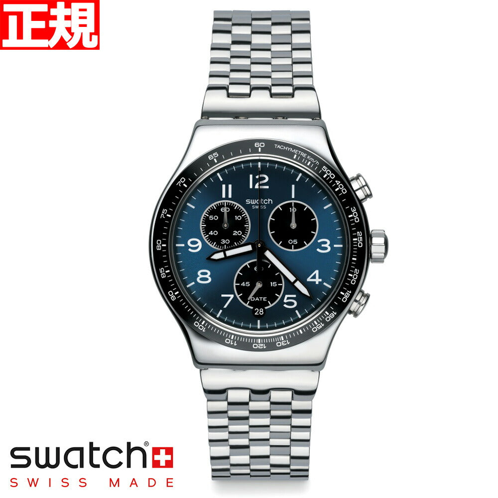 swatch スウォッチ 腕時計 メンズ ニューアイロニー クロノ ボクセンガッセ New Irony Chrono BOXENGASSE クロノグラフ YVS423G